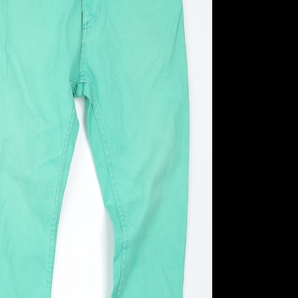 Divided by H&M Womens Green  Denim Straight Jeans Size 31 in L30 in