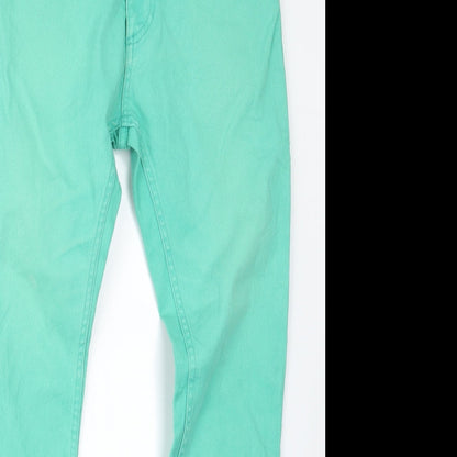 Divided by H&M Womens Green  Denim Straight Jeans Size 31 in L30 in