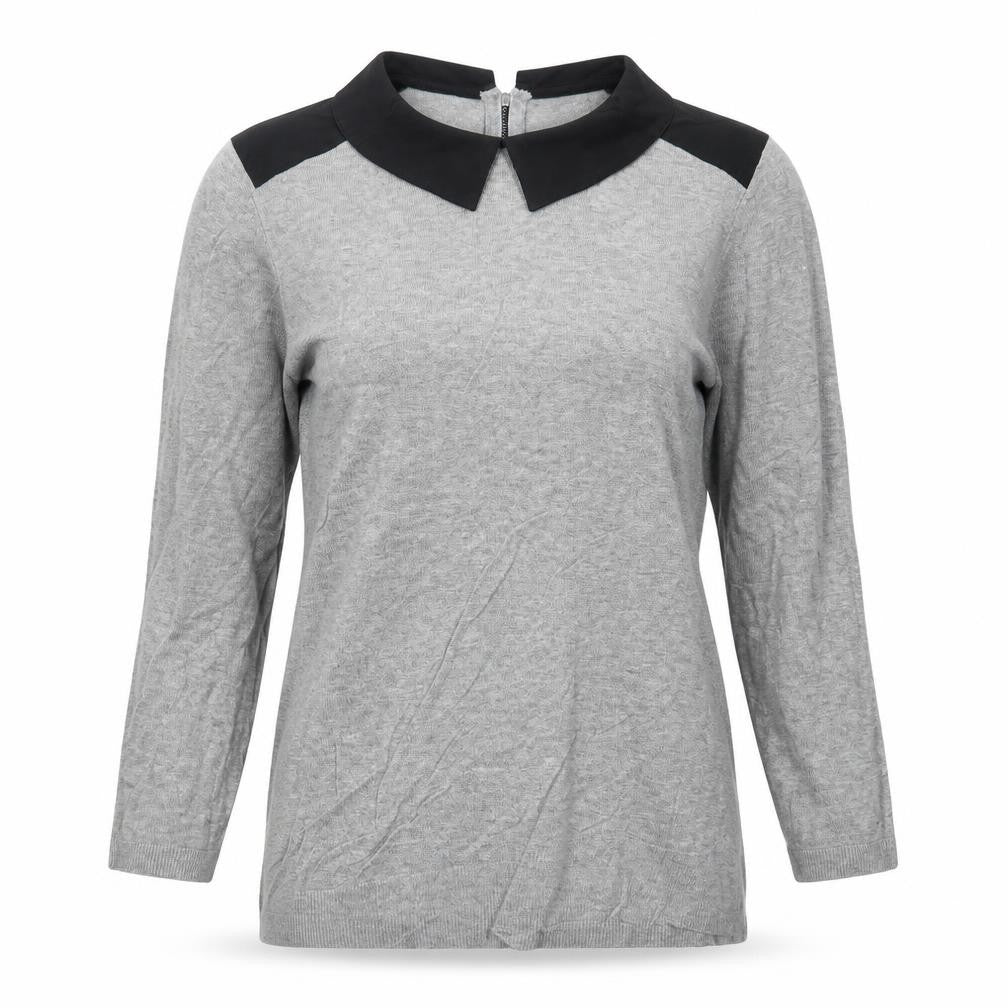 Womens UK Size 12 Papaya Grey Pullover Jumper
