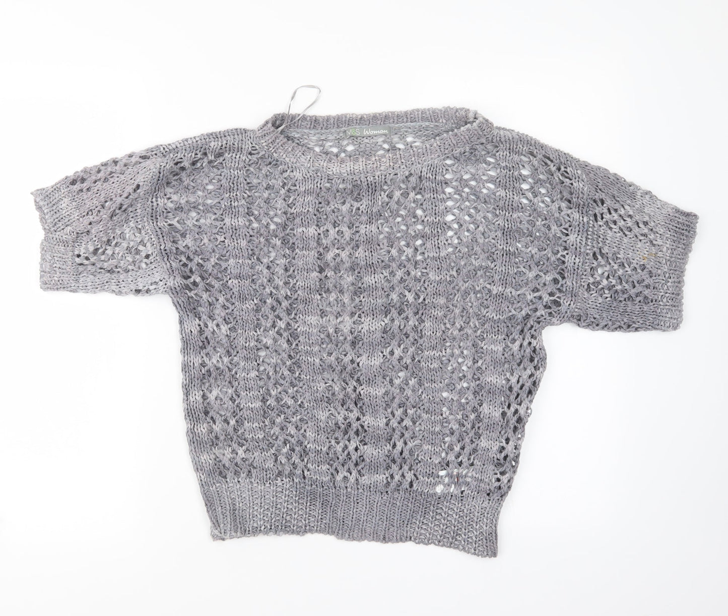 Womens UK Size 12 Marks and Spencer Grey Pullover Jumper