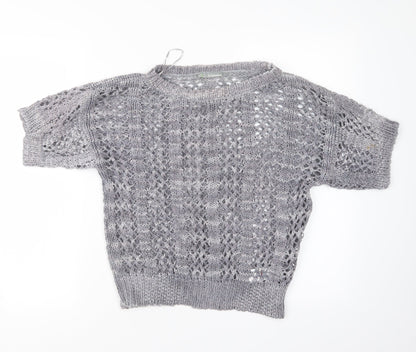 Womens UK Size 12 Marks and Spencer Grey Pullover Jumper