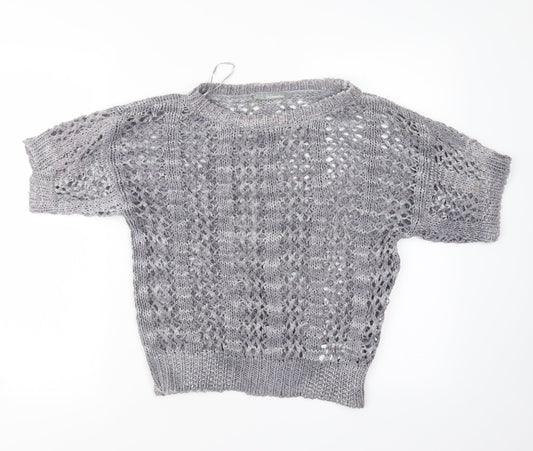 Womens UK Size 12 Marks and Spencer Grey Pullover Jumper