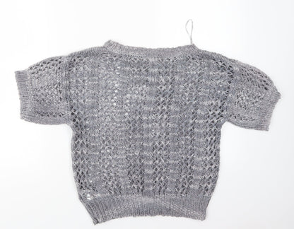 Womens UK Size 12 Marks and Spencer Grey Pullover Jumper