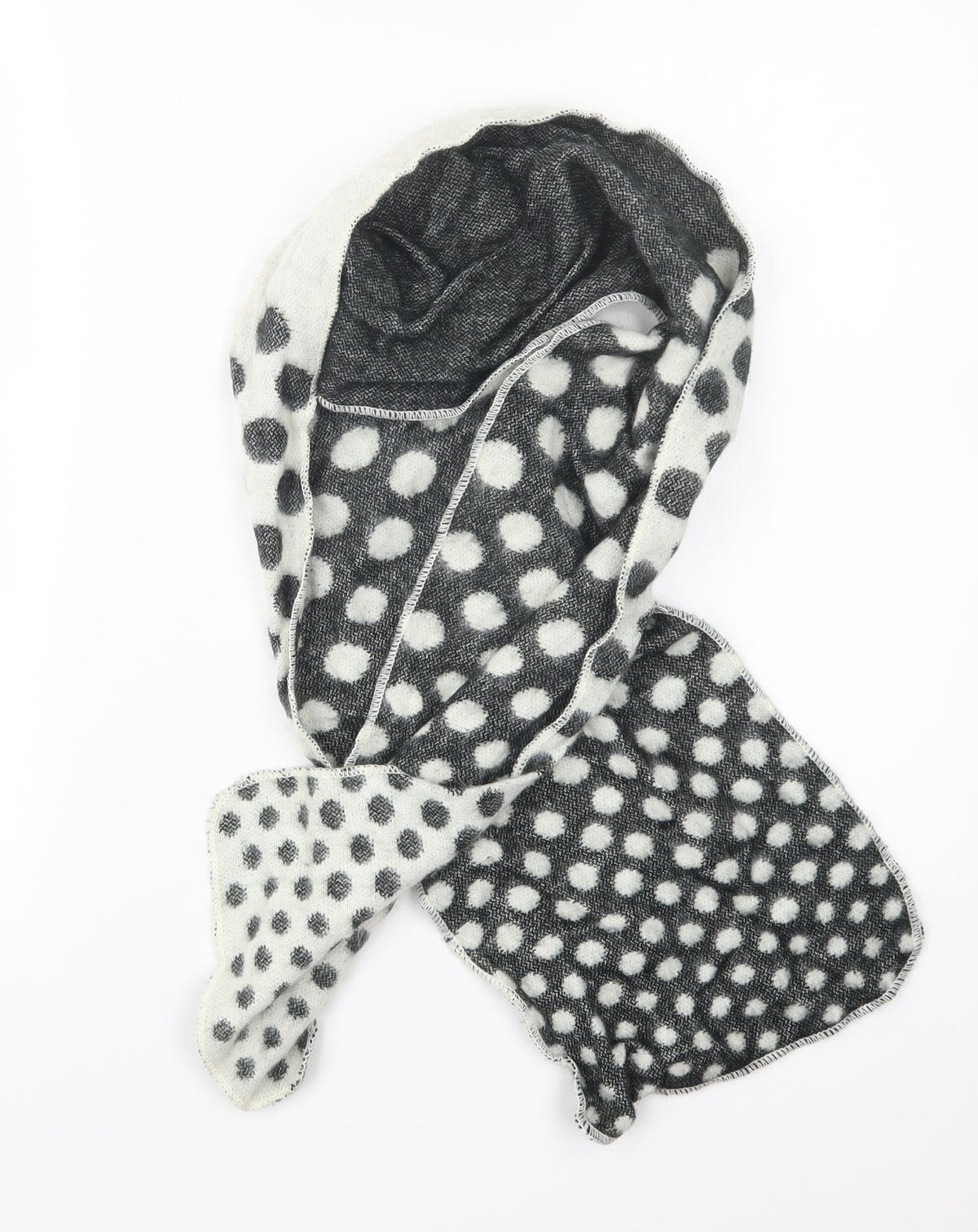 George Womens Black Polka Dot   Scarf