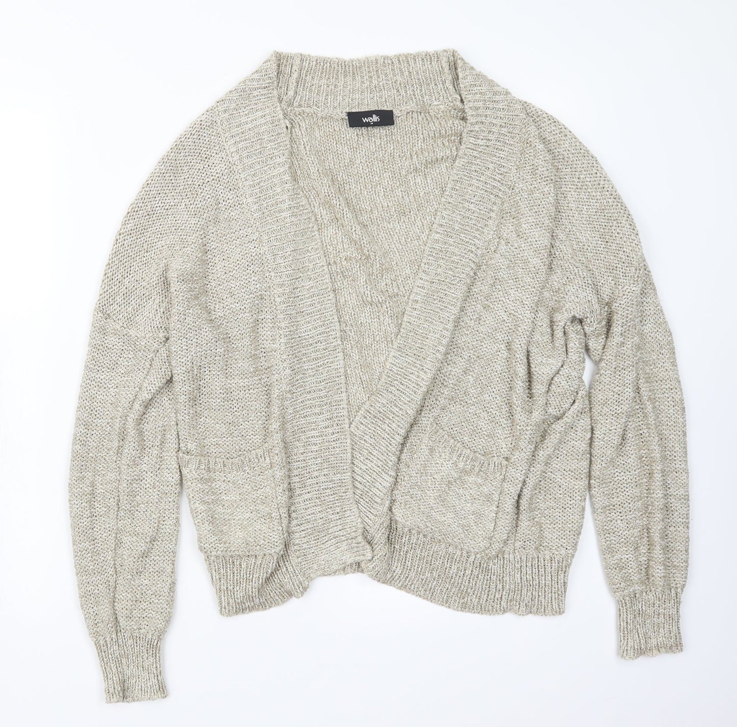 Womens UK Size M Wallis Beige Cardigan Jumper