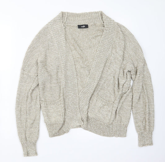 Womens UK Size M Wallis Beige Cardigan Jumper