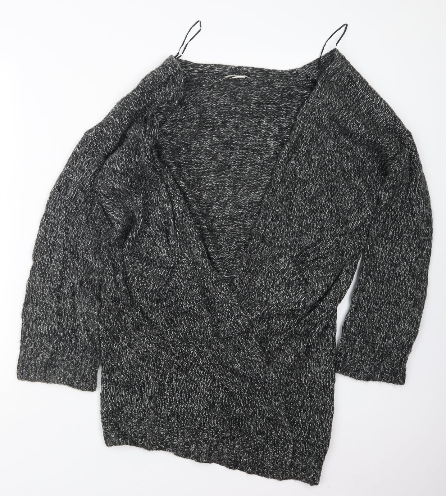 Womens UK Size S H&M Grey Cardigan Jumper
