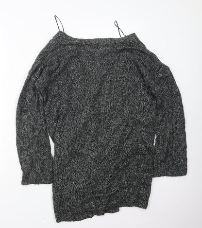 Womens UK Size S H&M Grey Cardigan Jumper
