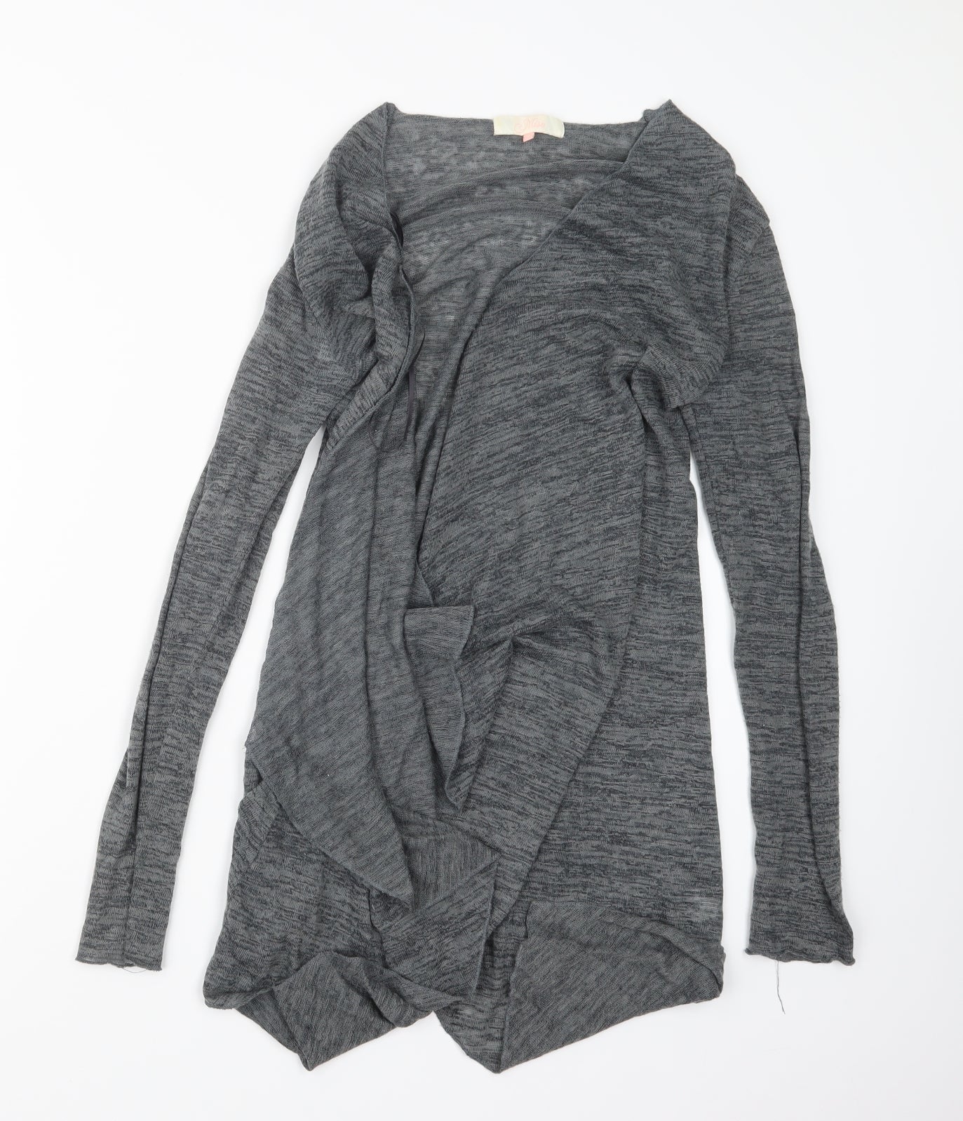 Womens UK Size 8 Miso Grey Cardigan Jumper