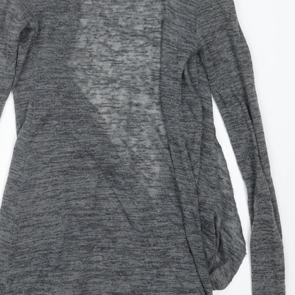 Womens UK Size 8 Miso Grey Cardigan Jumper