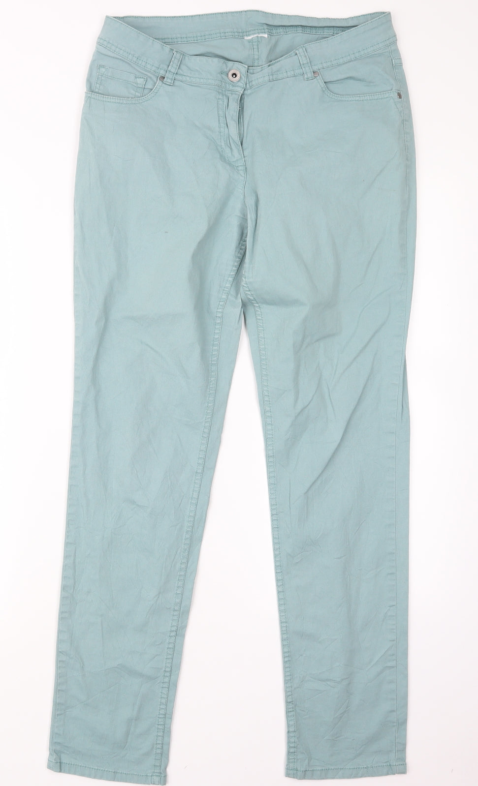 Womens UK Size 30 in Preworn Regular Fit Straight Blue Jeans