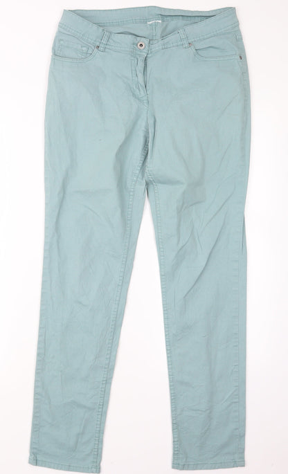 Womens UK Size 30 in Preworn Regular Fit Straight Blue Jeans