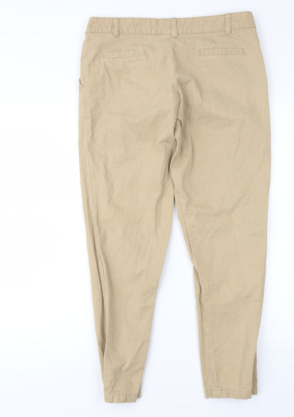 Womens UK Size 31 in OKAY Regular Fit Straight Beige Jeans