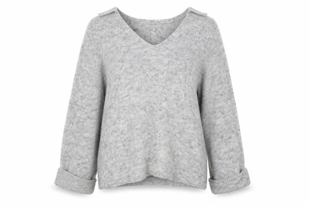 Next Womens Grey  Knit Pullover Jumper Size M