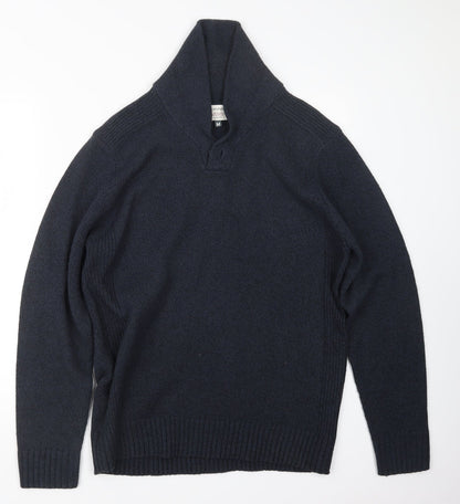 George Mens Blue  Knit Pullover Jumper Size M