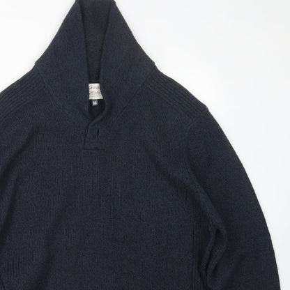 George Mens Blue  Knit Pullover Jumper Size M
