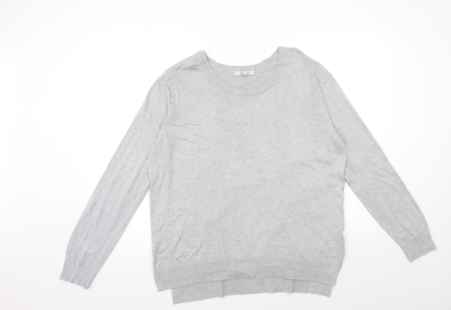 Womens UK Size 20 Peacocks Grey Pullover Jumper