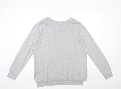 Womens UK Size 20 Peacocks Grey Pullover Jumper