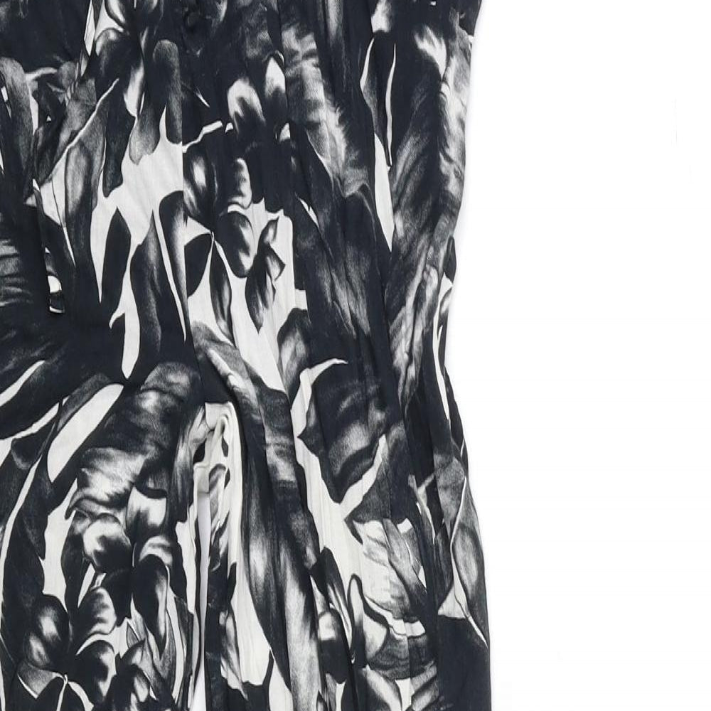 F&F Womens Gold Floral  Trousers  Size S L27 in