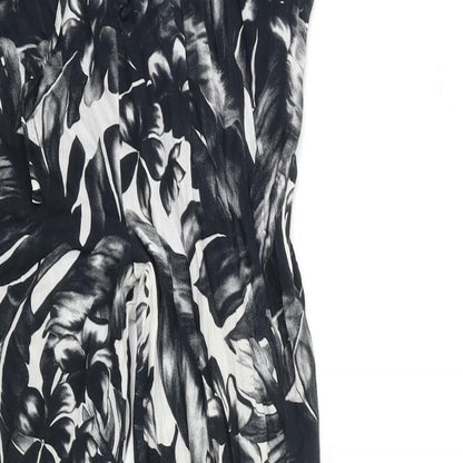 F&F Womens Gold Floral  Trousers  Size S L27 in