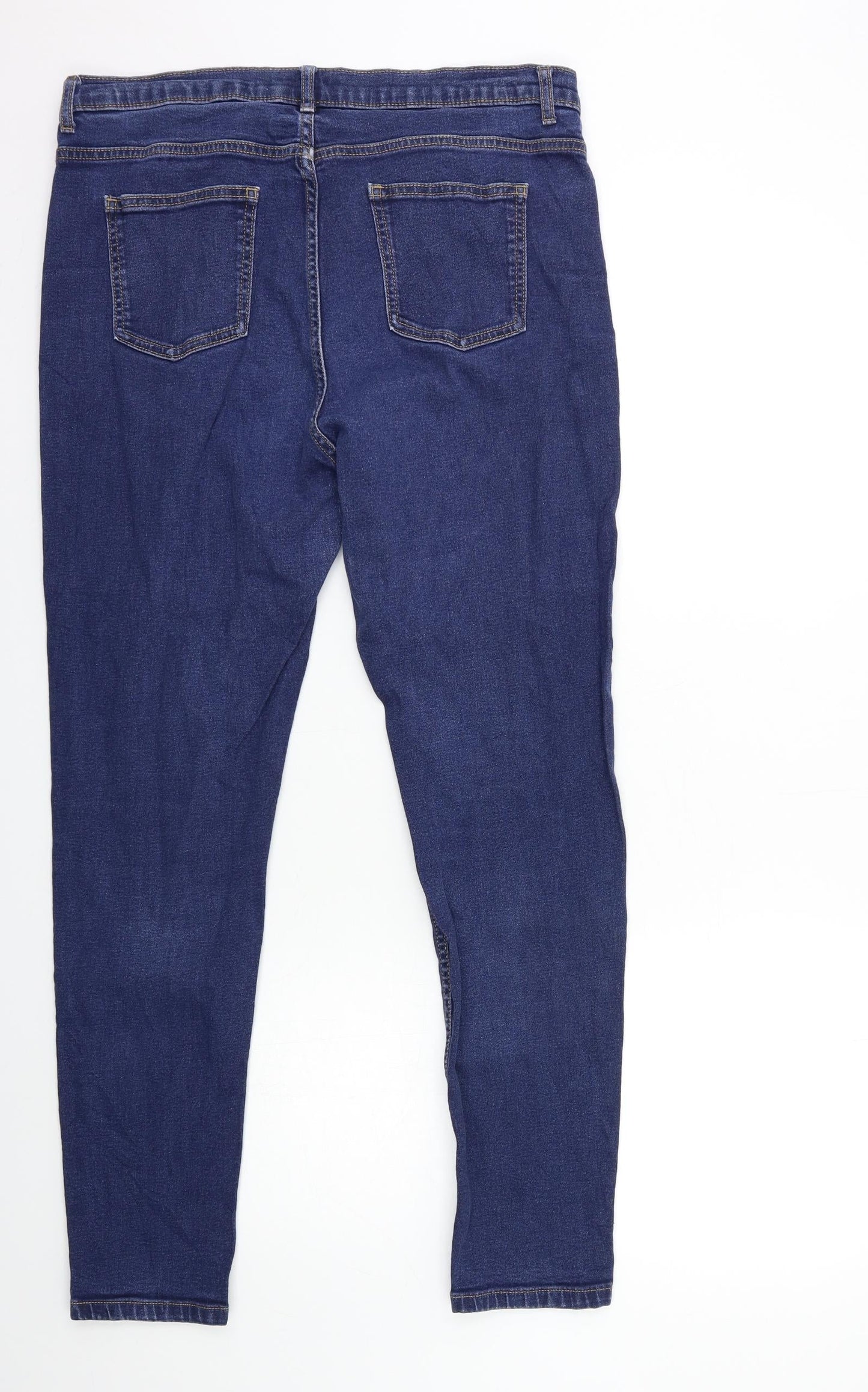 Womens UK Size 32 in Preworn Regular Fit Skinny Blue Jeans