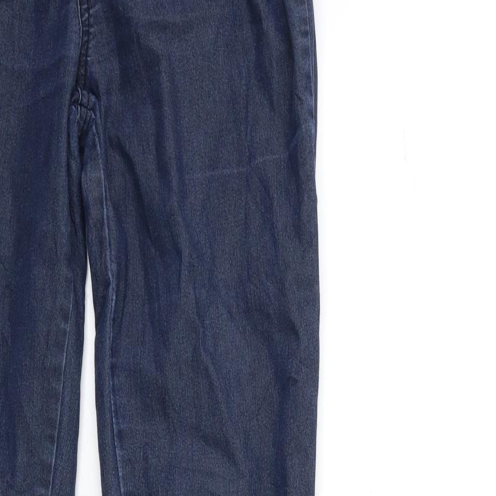 Vacknox Womens Beige  Denim Skinny Jeans Size M L30 in - rouched ankle