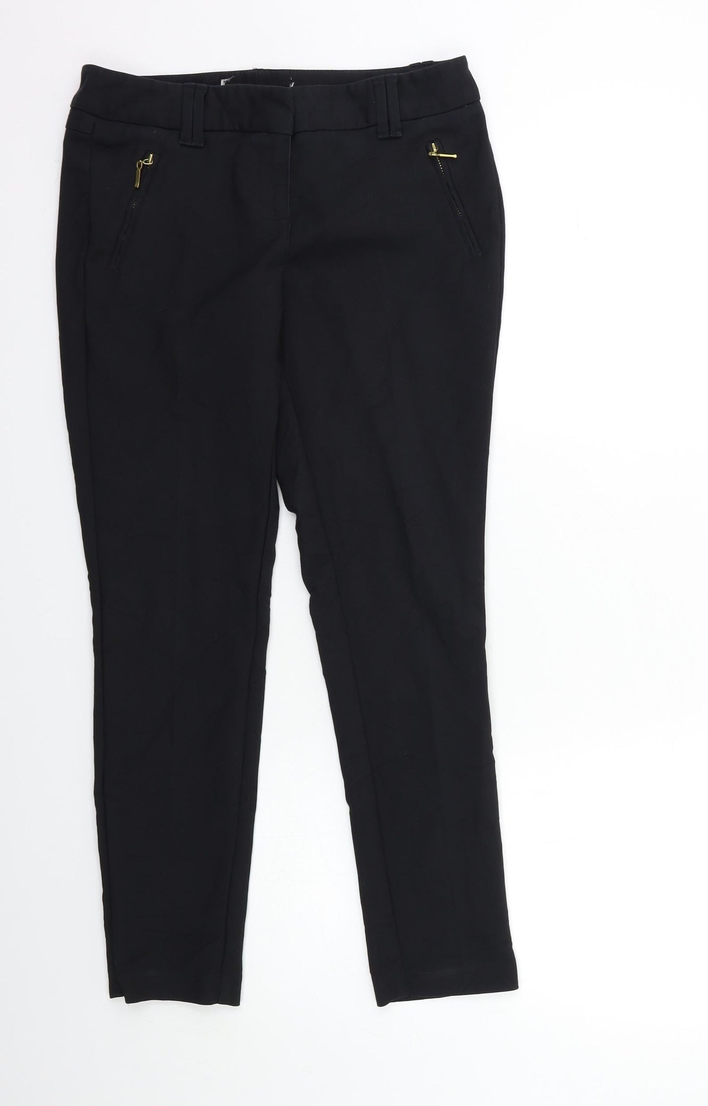 Womens UK Size 28 in NEXT Regular Fit  Black Trousers