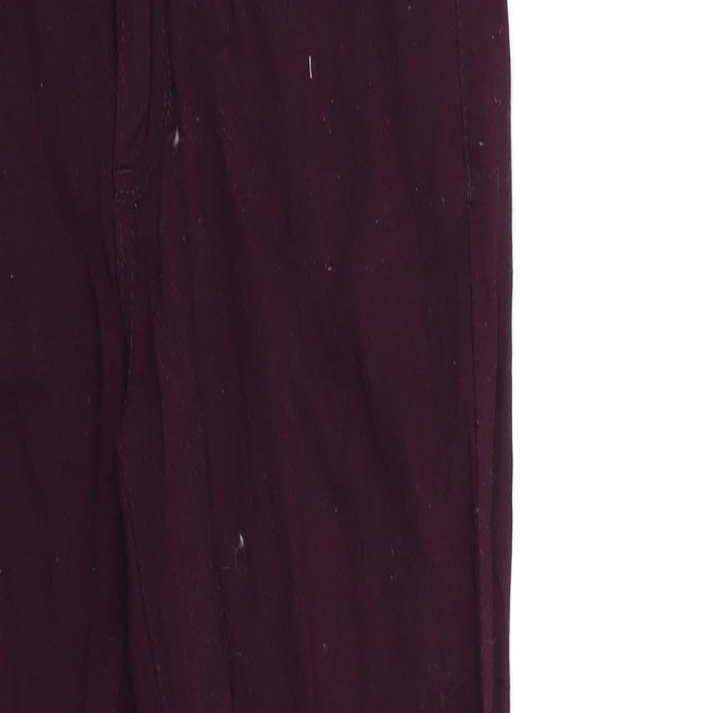 zaib Womens Red  Denim Skinny Jeans Size 10 L28 in