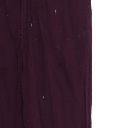 zaib Womens Red  Denim Skinny Jeans Size 10 L28 in