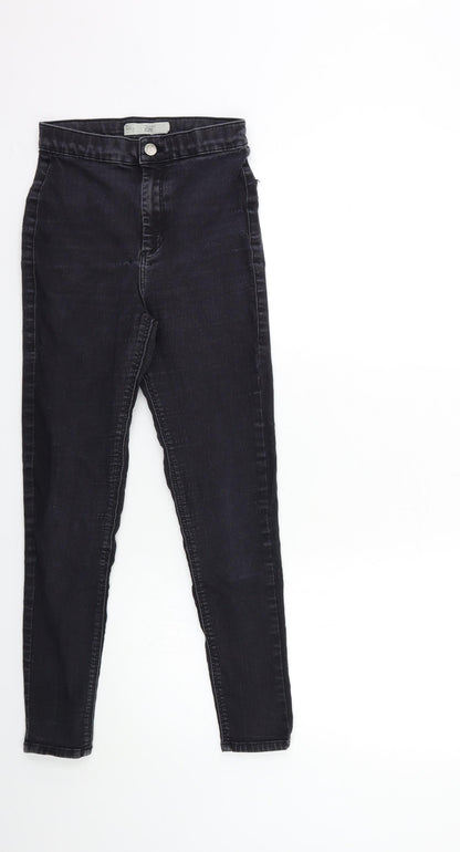 Topshop Womens Black  Denim Skinny Jeans Size 28 in L30 in