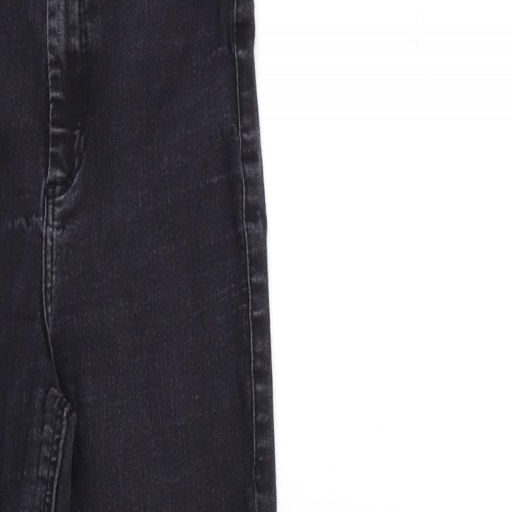 Topshop Womens Black  Denim Skinny Jeans Size 28 in L30 in