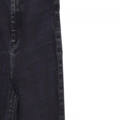 Topshop Womens Black  Denim Skinny Jeans Size 28 in L30 in