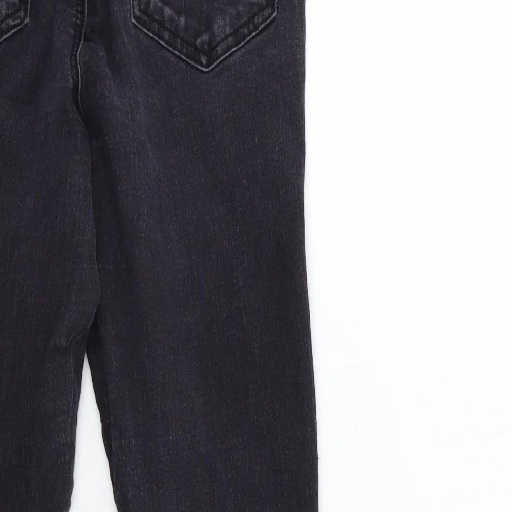 Topshop Womens Black  Denim Skinny Jeans Size 28 in L30 in