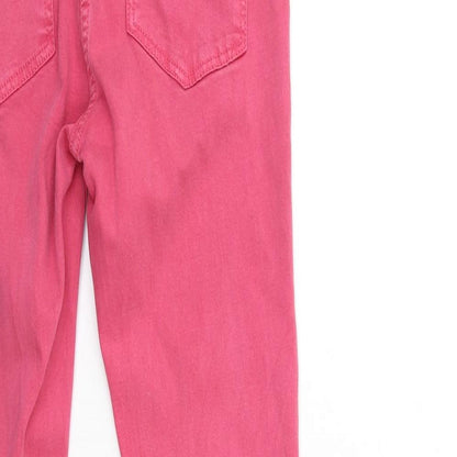 Preworn Womens Pink  Denim Skinny Jeans Size 23 in L30 in