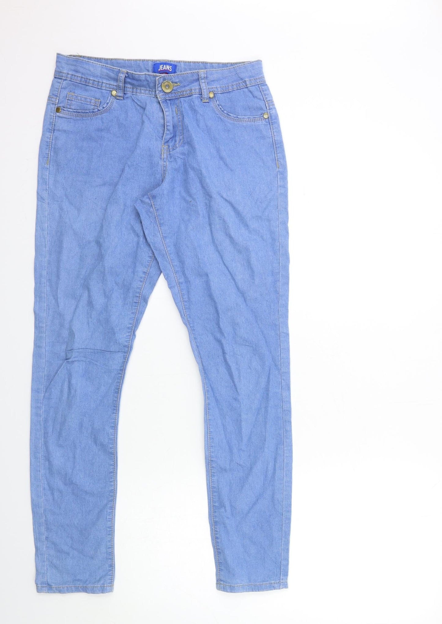 Womens UK Size 10 JEANS Regular Fit Skinny Blue Jeans