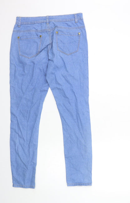 Womens UK Size 10 JEANS Regular Fit Skinny Blue Jeans