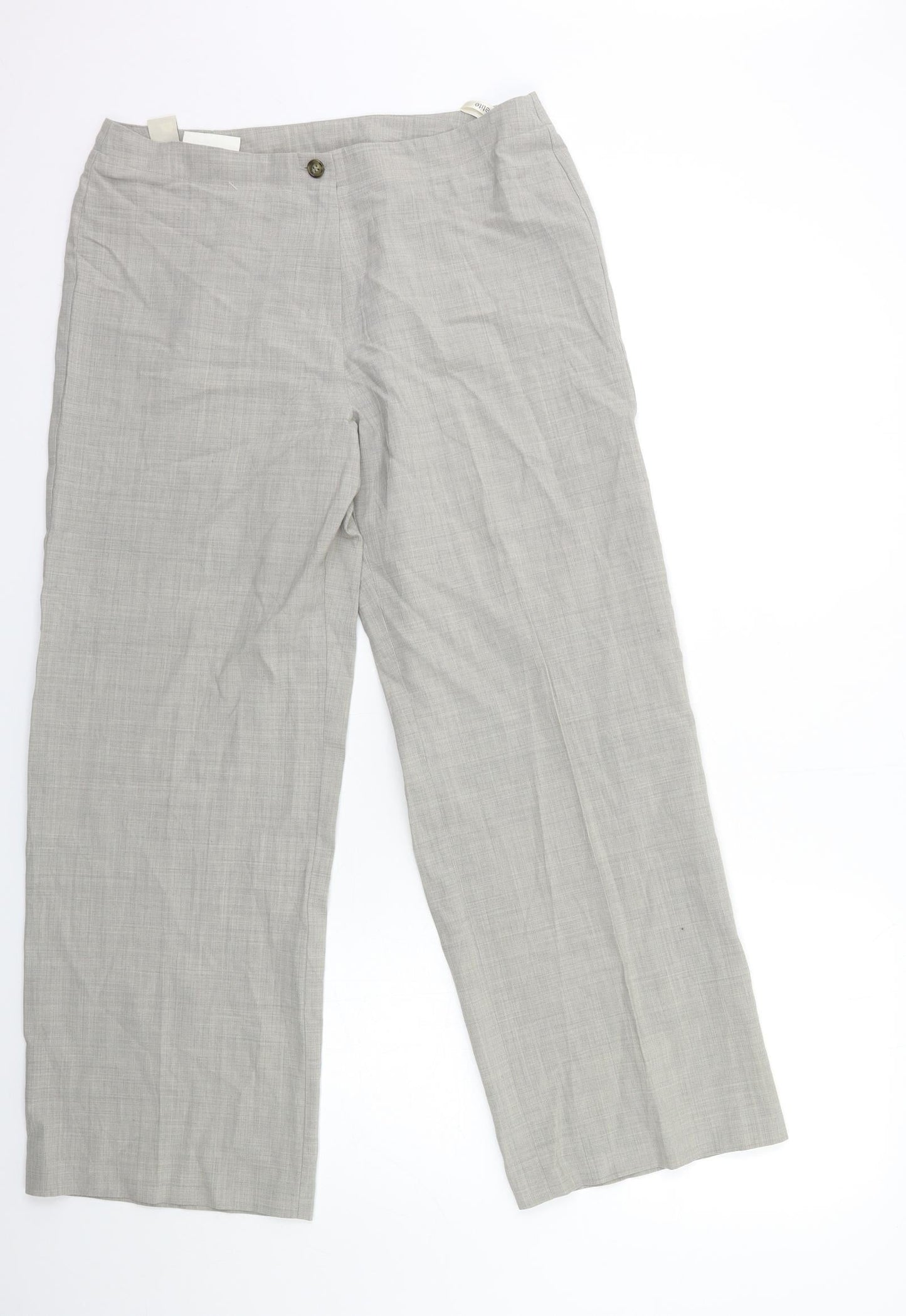 Womens UK Size 16 BHS Regular Fit  Grey Trousers