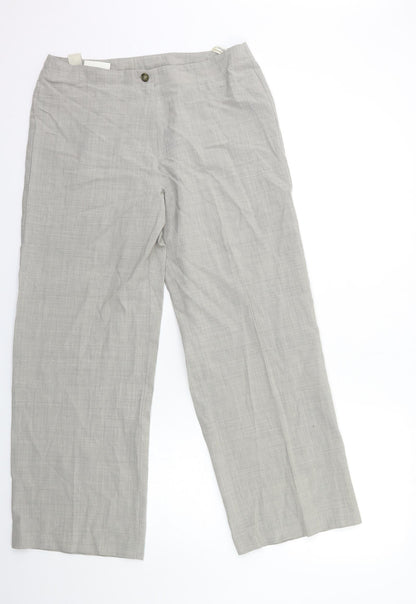 Womens UK Size 16 BHS Regular Fit  Grey Trousers
