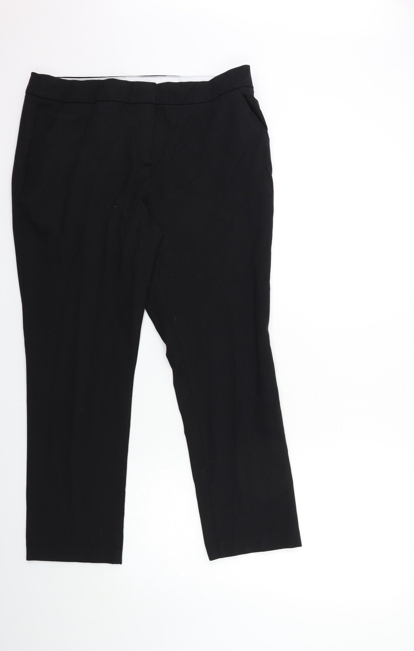 Womens UK Size 14 Marks and Spencer Regular Fit  Black Trousers