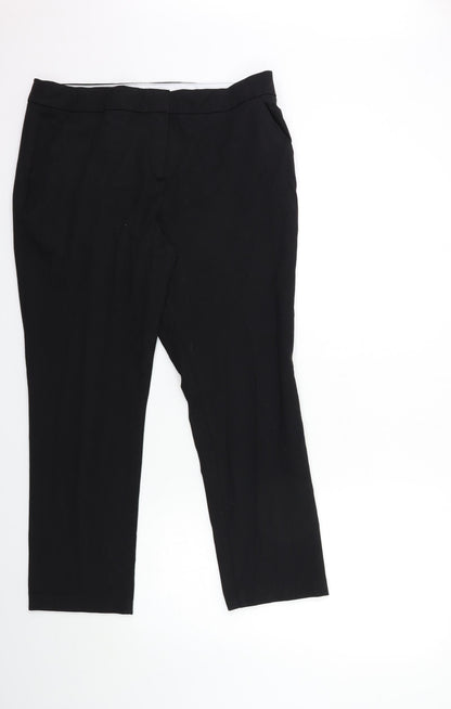 Womens UK Size 14 Marks and Spencer Regular Fit  Black Trousers