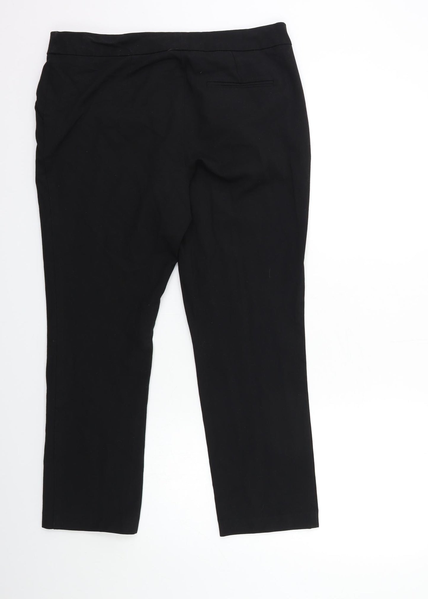 Womens UK Size 14 Marks and Spencer Regular Fit  Black Trousers