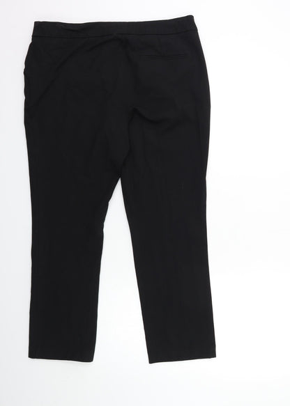 Womens UK Size 14 Marks and Spencer Regular Fit  Black Trousers