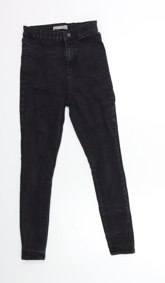 Denim & Co. Womens Black  Denim Skinny Jeans Size 12 L25 in