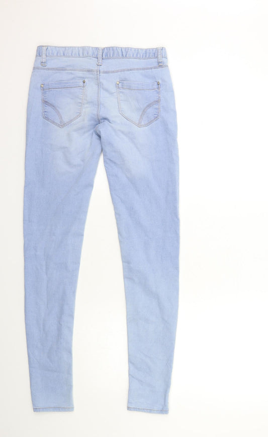 Denim & Co. Womens Blue  Denim Skinny Jeans Size 8 L31 in