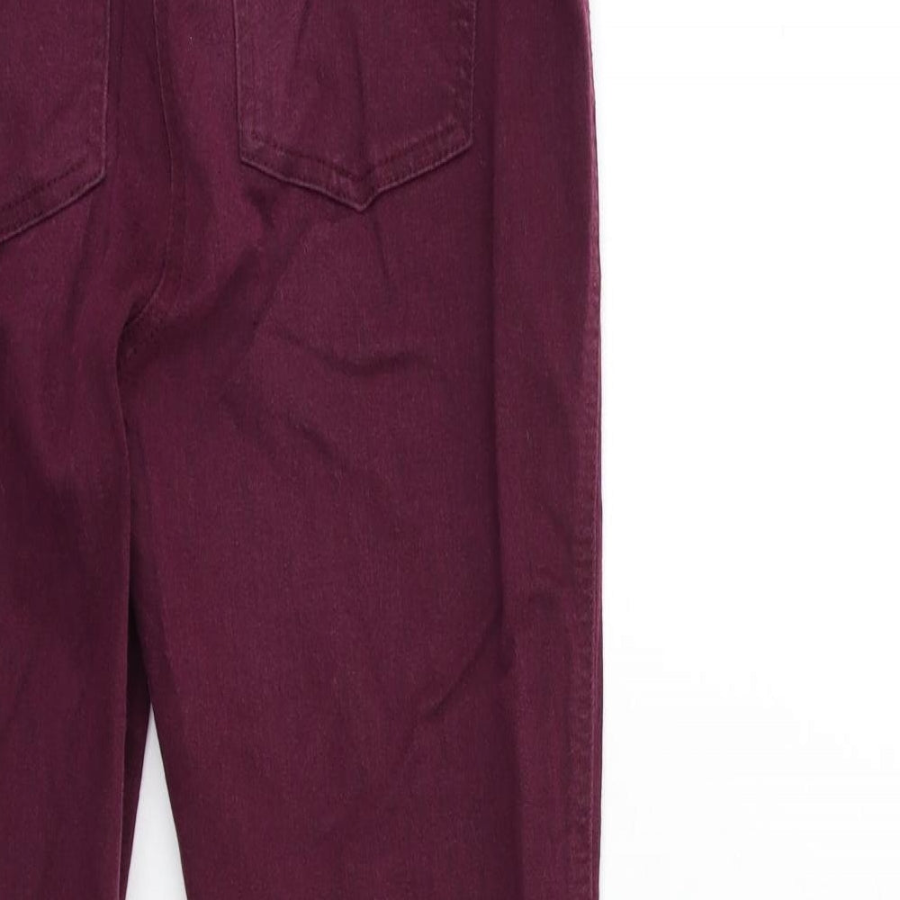 NEXT Womens Purple  Denim Skinny Jeans Size 12 L28 in