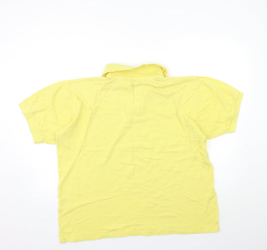 antartex Mens Yellow    Polo Size M