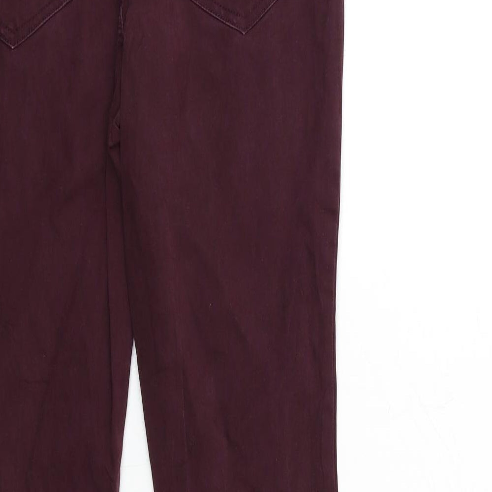 Womens UK Size 10 F&F Regular Fit Snow Pants Red Trousers