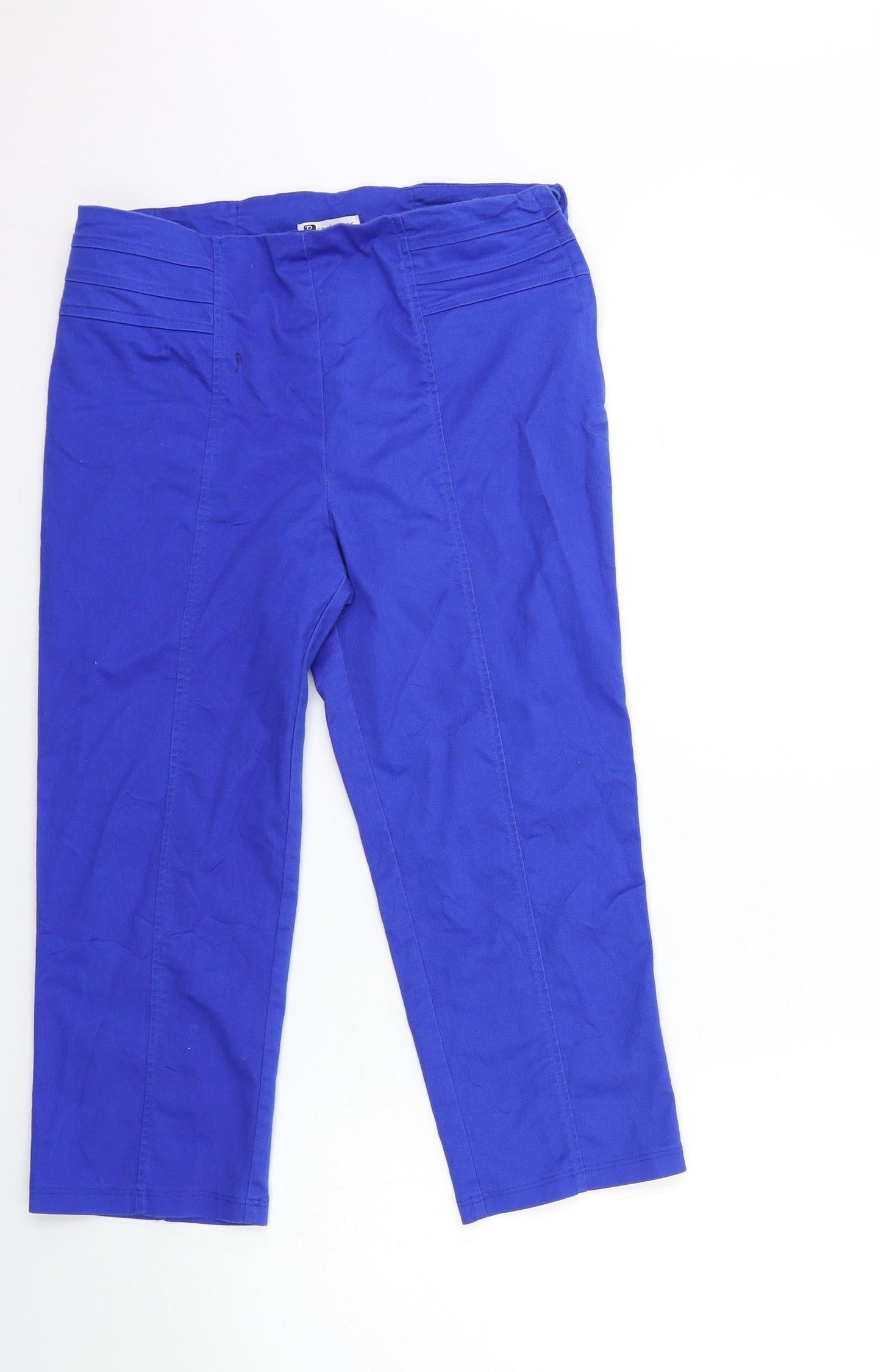 Rockmans Womens Blue  Denim Cropped Jeans Size 10 L21 in