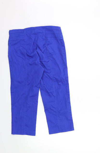 Rockmans Womens Blue  Denim Cropped Jeans Size 10 L21 in