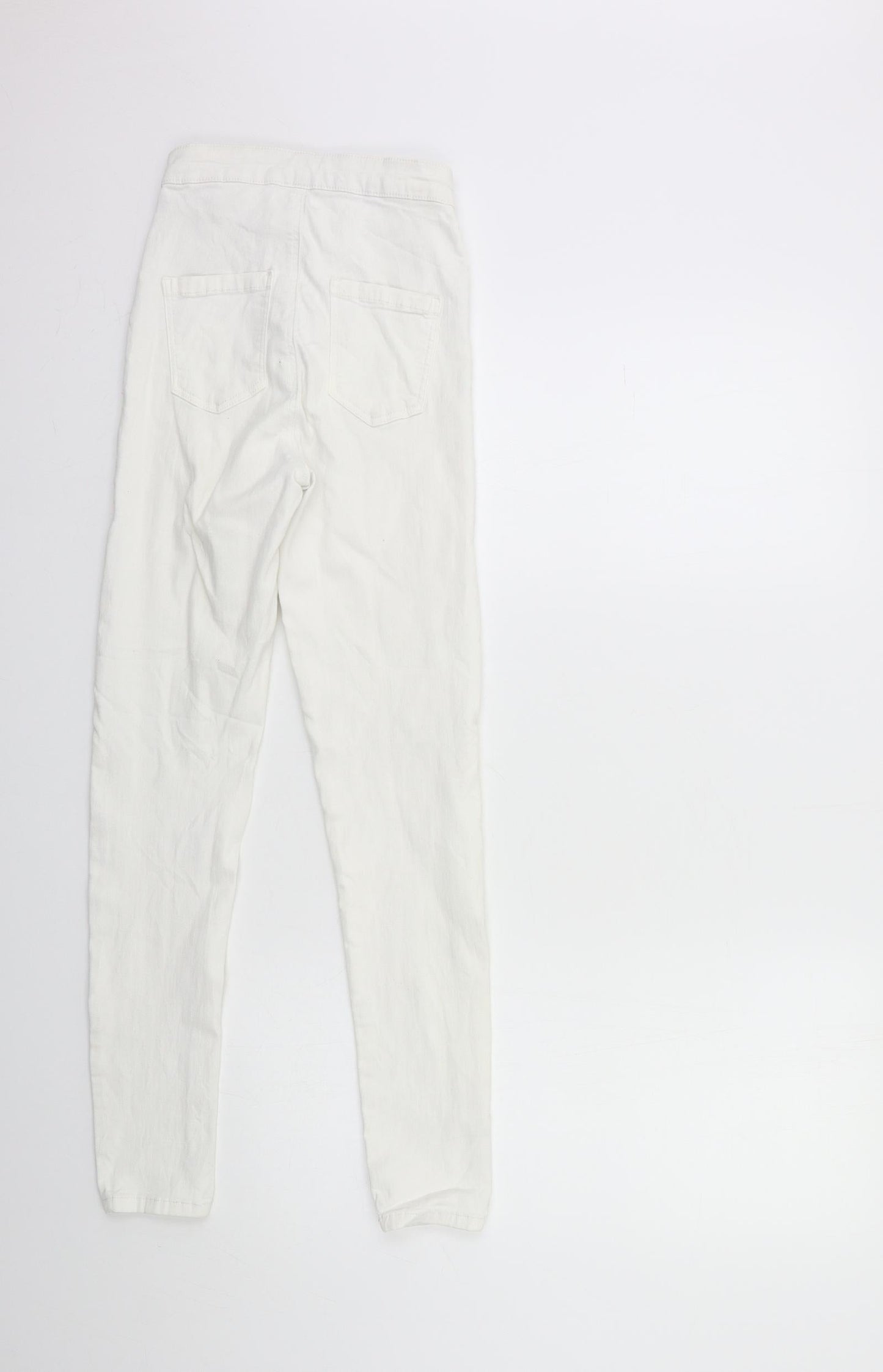 Topshop Womens White  Denim Skinny Jeans Size 26 in L30 in